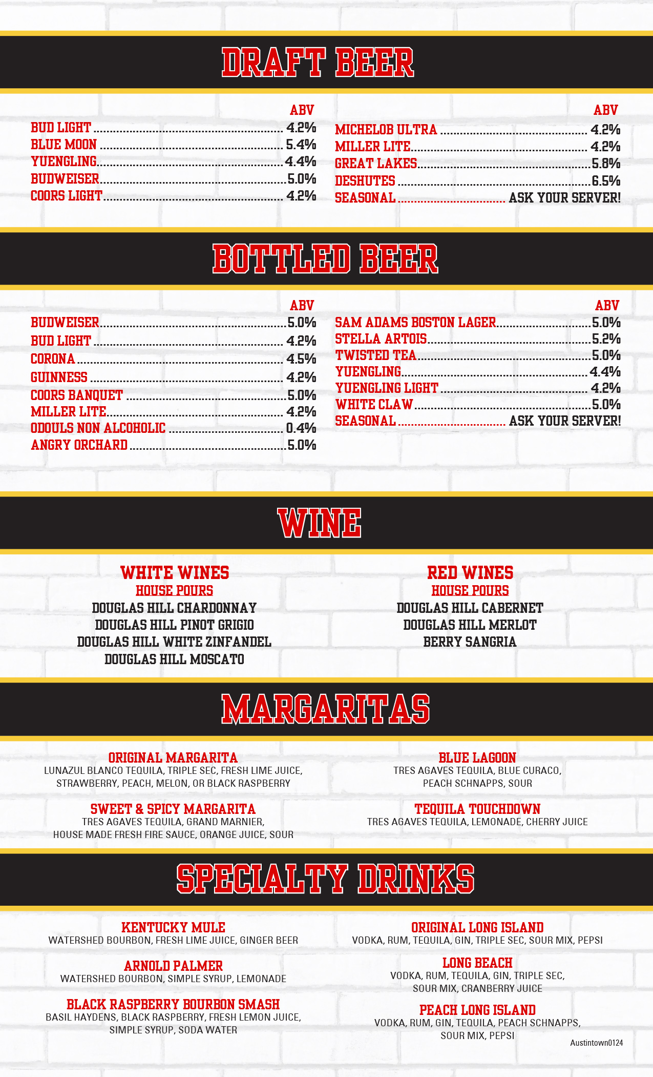 Austintown Coaches Burger Bar