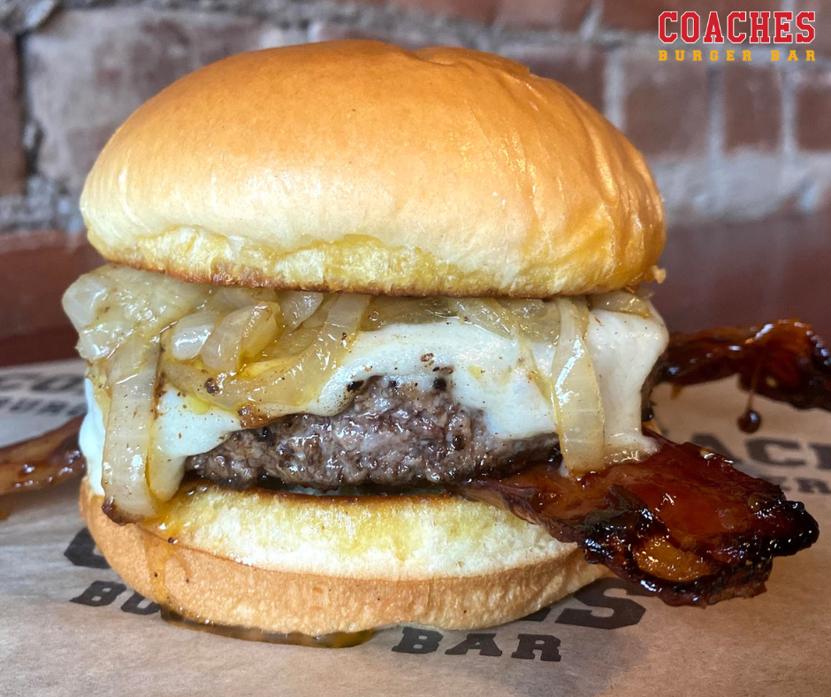 _Candied Bacon Burger Coaches Burger Bar