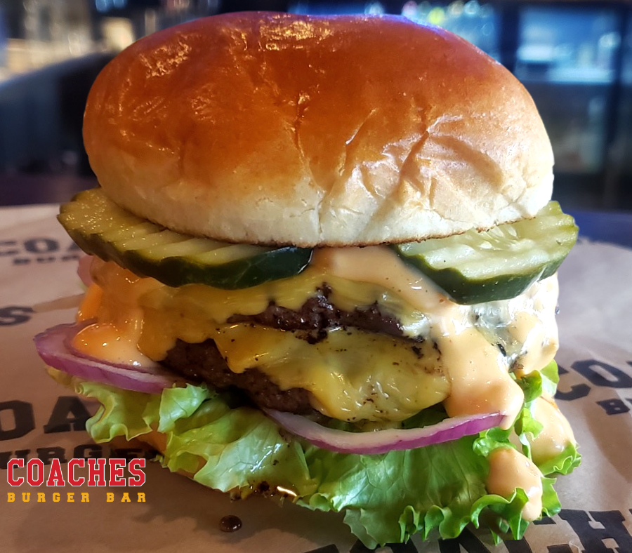 Coaches Burger Bar Best Burger in Town, Bar None